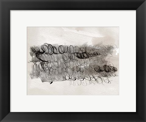 Framed Scribble Abstracts II Print