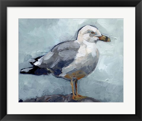 Framed Seagull Stance I Print