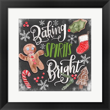 Framed Baking Spirits Bright I Print