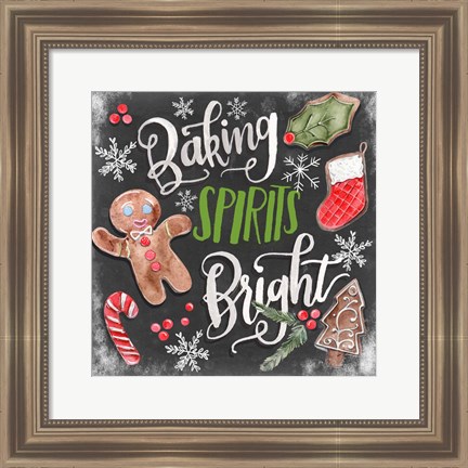 Framed Baking Spirits Bright I Print