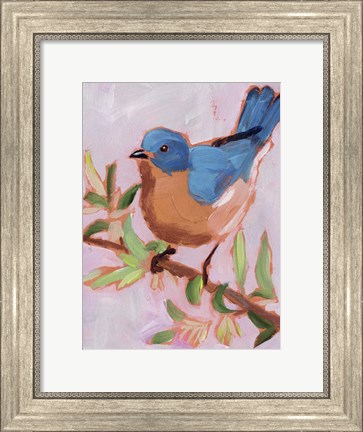 Framed Painted Songbird I Print