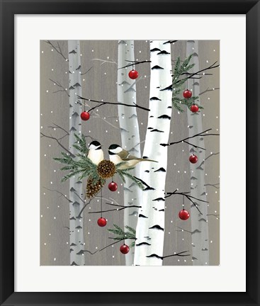 Framed Birch Birds II Print