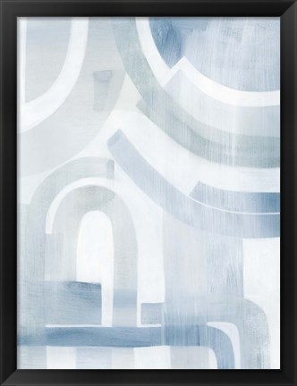 Framed Snow Streams II Print