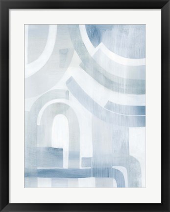 Framed Snow Streams II Print