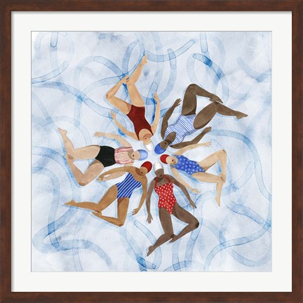 Framed Working Together II Print