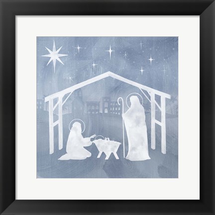 Framed Star of Bethlehem I Print