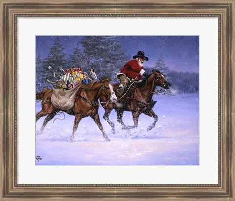 Framed Christmas Rush Print