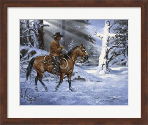 Framed Silent Night, Holy Night Print