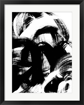 Framed Onyx Swipe II Print