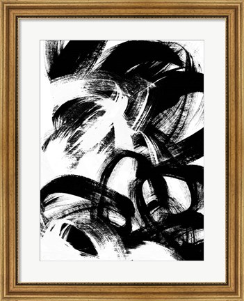 Framed Onyx Swipe III Print