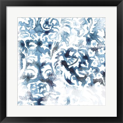 Framed Blue Reverie I Print