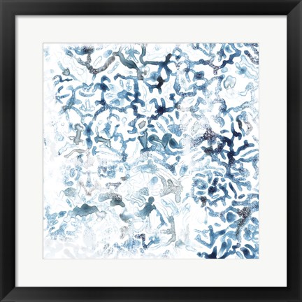 Framed Blue Reverie III Print