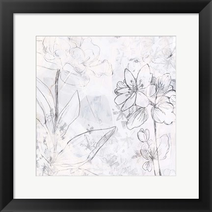 Framed Contour Garden Fresco II Print