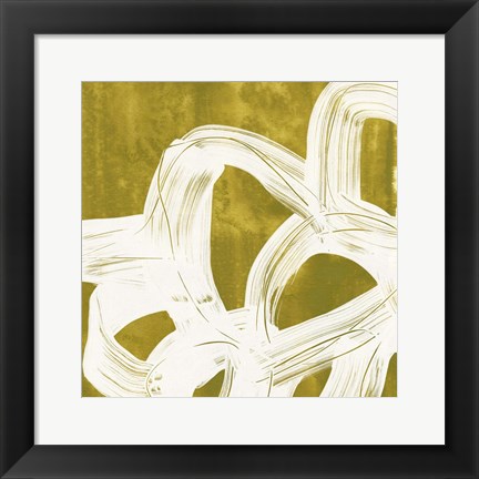 Framed Olive Helix III Print