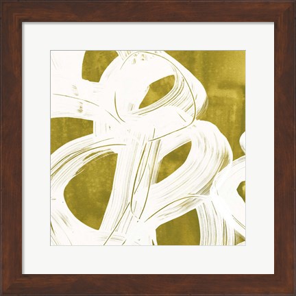 Framed Olive Helix VII Print