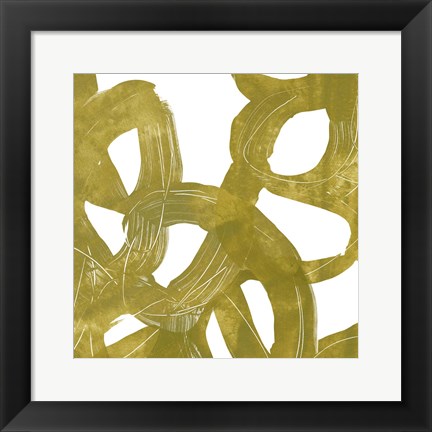 Framed Olive Helix VIII Print