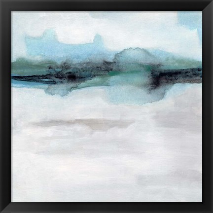 Framed Coastline Mirage I Print