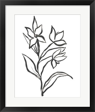 Framed Jonquil Gesture I Print