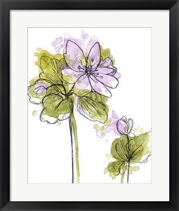 Framed Spring Contours II Print