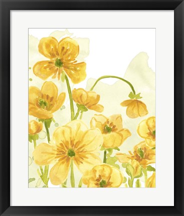 Framed Sunshine Meadow III Print