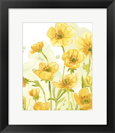 Framed Sunshine Meadow IV Print