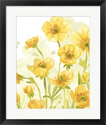 Framed Sunshine Meadow IV Print