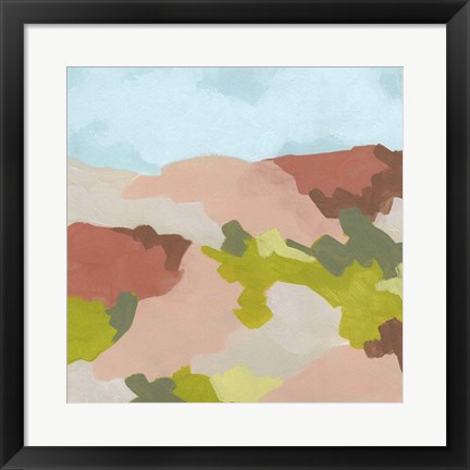 Framed Valley Blush II Print