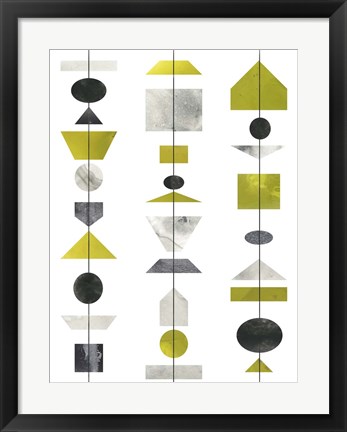 Framed Geo Mobile III Print