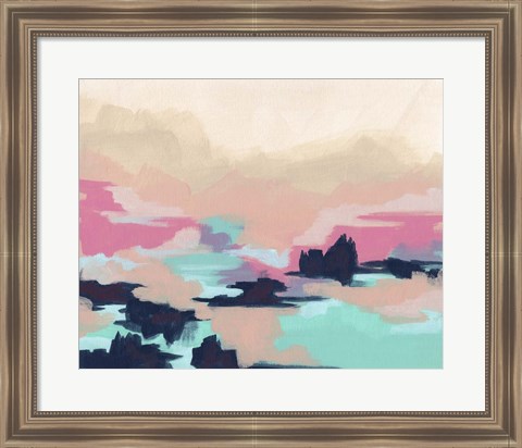 Framed Calypso Coast I Print