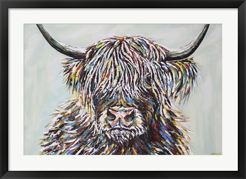 Framed Woolly Highland II Print