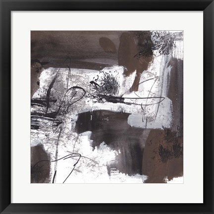 Framed Lakeside Birch I Print