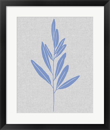 Framed Blue Stem III Print