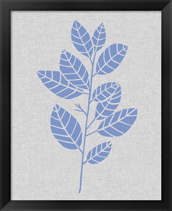 Framed Blue Stem IV Print