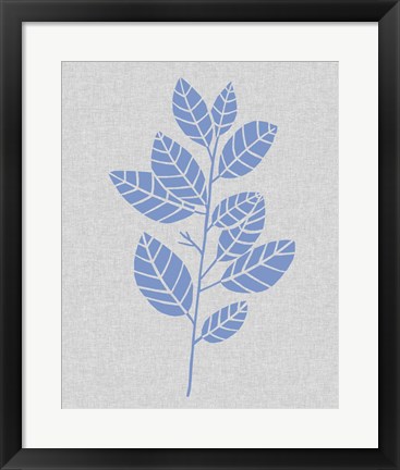 Framed Blue Stem IV Print