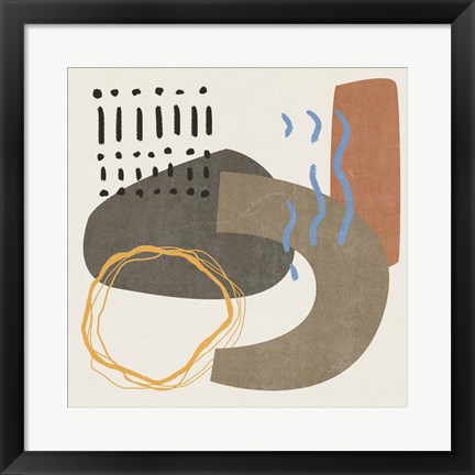 Framed Blue Stream IV Print