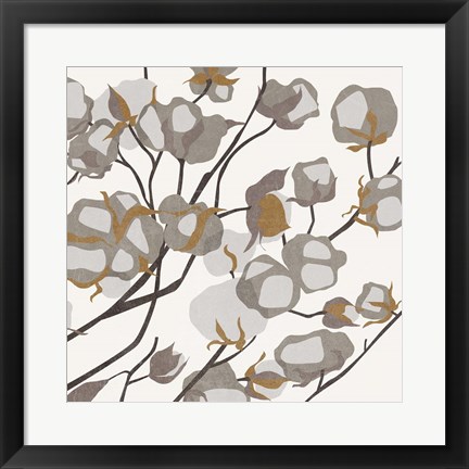 Framed Cotton Balls II Print