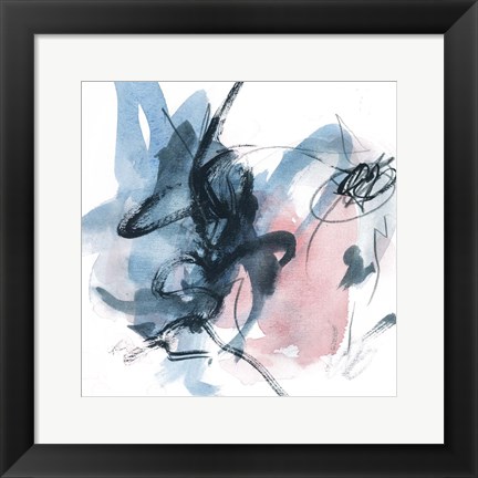 Framed Abstracted Blues III Print