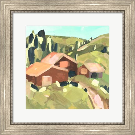 Framed Harvest Valley II Print