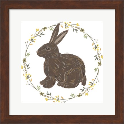 Framed Happy Bunny Day II Print