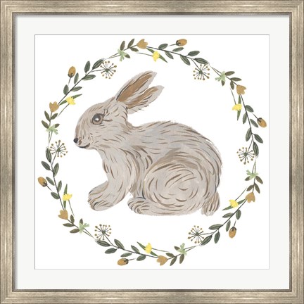 Framed Happy Bunny Day IV Print