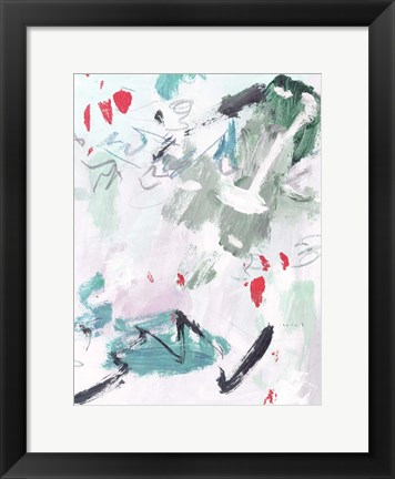 Framed Rouge Splash II Print