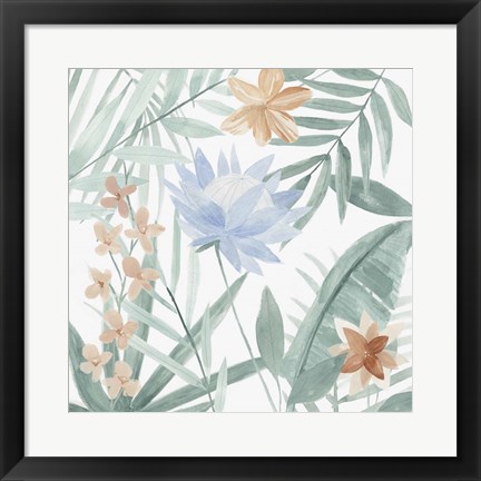 Framed Tropical Welcome I Print