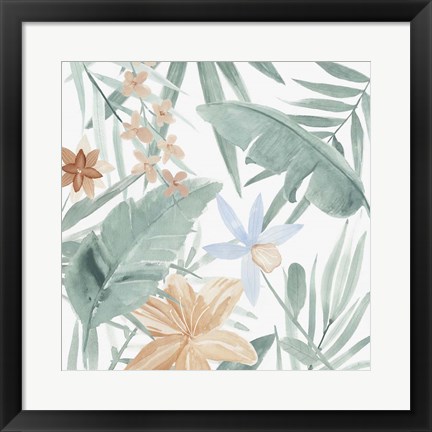 Framed Tropical Welcome II Print