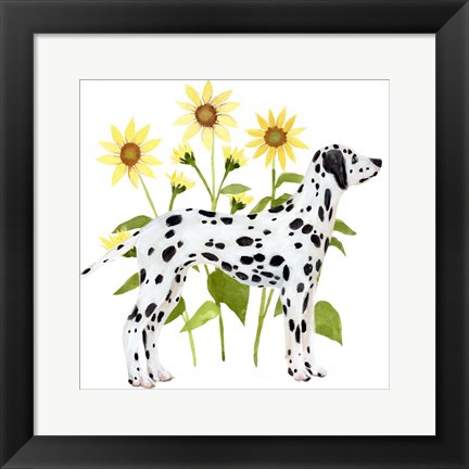 Framed Garden Trot I Print