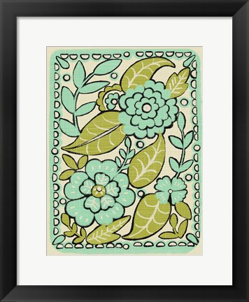 Framed Gouache Florals II Print