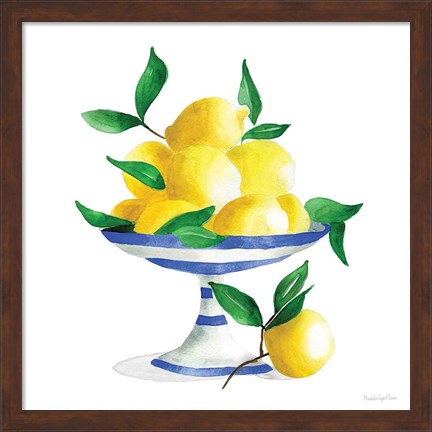 Framed Spanish Lemons II Print