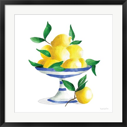 Framed Spanish Lemons II Print