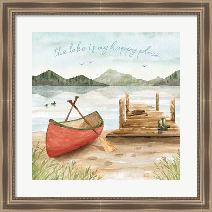 Framed Lake Love III Print