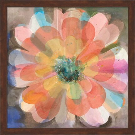 Framed Kaleidoscope Flower Print