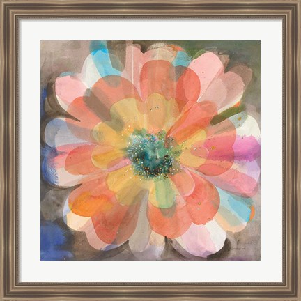 Framed Kaleidoscope Flower Print